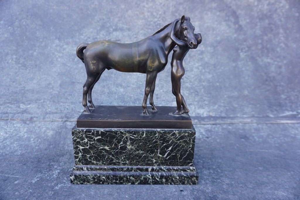 Erich Schmidt-Kestner (1877-1941) Amazon with Horse - Bronze A3023