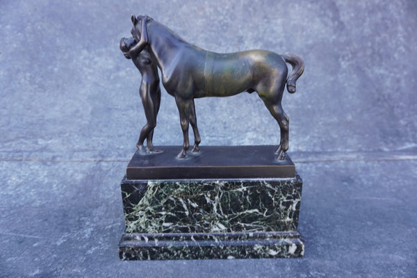 Erich Schmidt-Kestner (1877-1941) Amazon with Horse - Bronze A3023