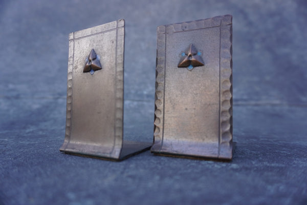 Craftsman Studios, Laguna Beach - Hand Wrought Copper Bookends A3028