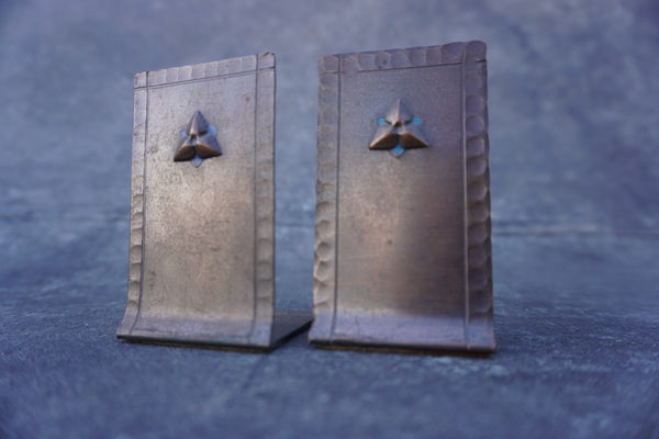 Craftsman Studios, Laguna Beach - Hand Wrought Copper Bookends A3028