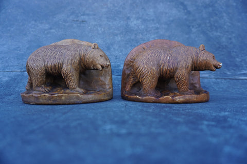 Bear Bookends Painted Ceramic A3034