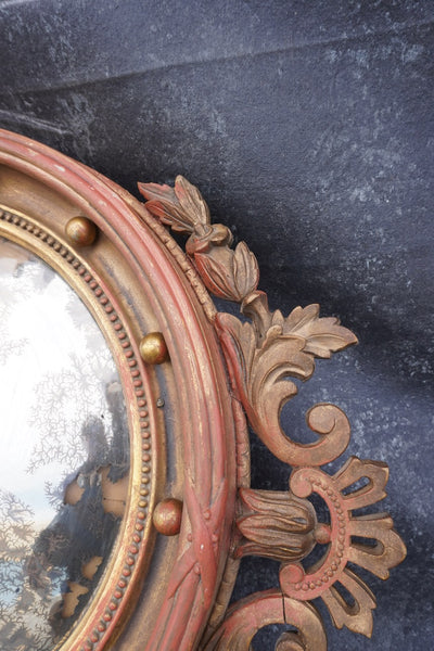 Federal Bullseye Mirror with Eagle circa 1930 A3051