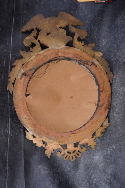 Federal Bullseye Mirror with Eagle circa 1930 A3051