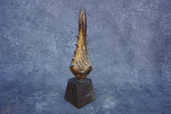 Gilt Bronze Buddhist Temple Figure: Enlightened Flame Finial - Siraspata Sculpture  A3070