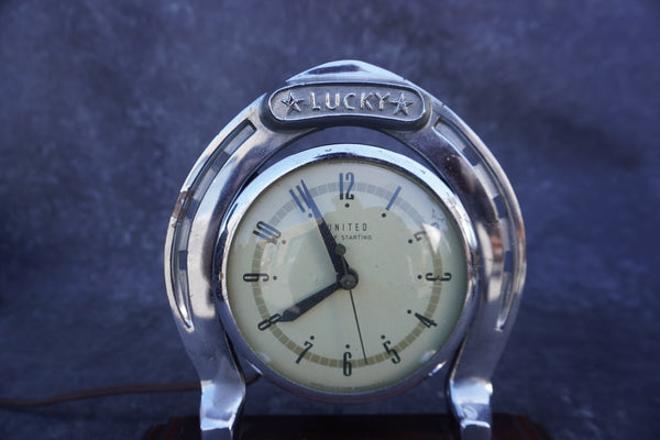 United Self Starting Clock, Lucky, Non Working Condition A3304