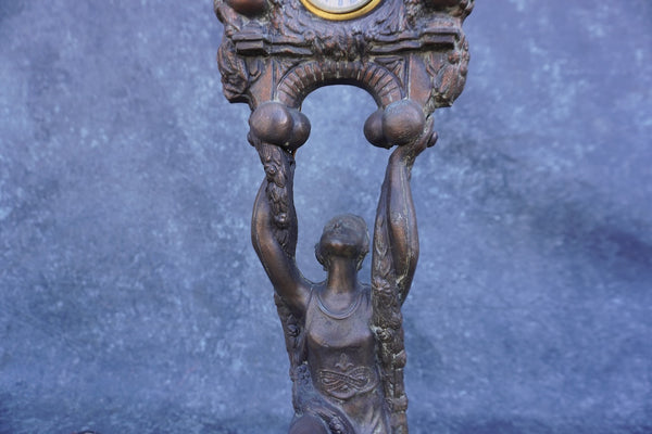 Lady Lifting Time - New Haven Clock Company A3309