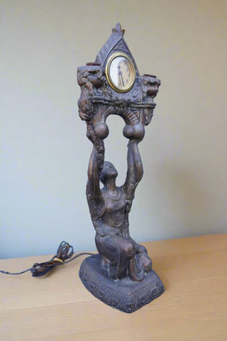 Lady Lifting Time - New Haven Clock Company A3309