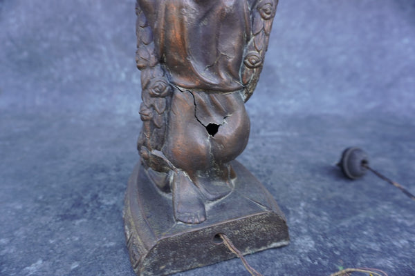 Lady Lifting Time - New Haven Clock Company A3309