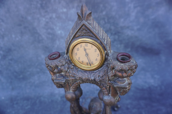Lady Lifting Time - New Haven Clock Company A3309