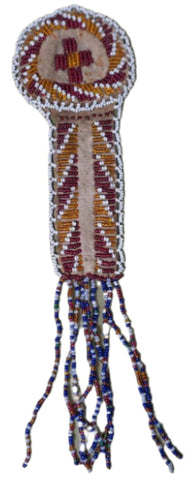 Plains Indian on the Plateau - Beadwork Watch Fob Case c 1910