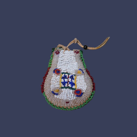 Plains Indian Beaded Pocket Pouch  c1920 A3336