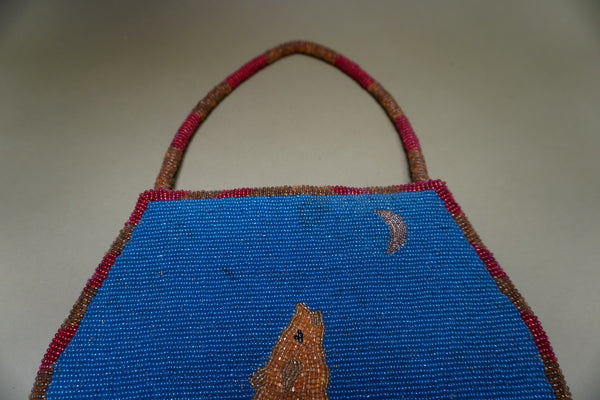 Native American Winter Coyote & Spring Rabbit Bag 1930s-40s A3343