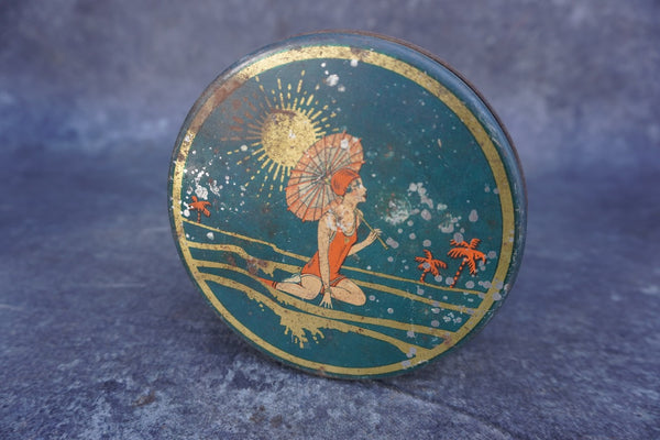 Garwood Perfumer - La D'Arling Dusting Powder Tin 1920s A3355