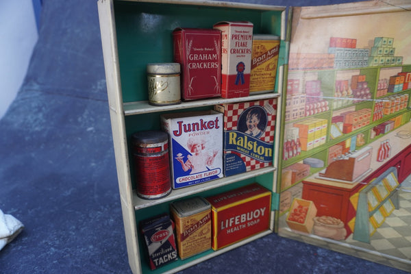 Wolverine Toys Tin-Lithograph Grocery Store c.1940s A3384