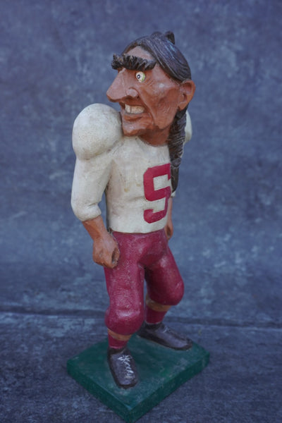 Folk Art Former Football Mascot Stanford Indian A3395