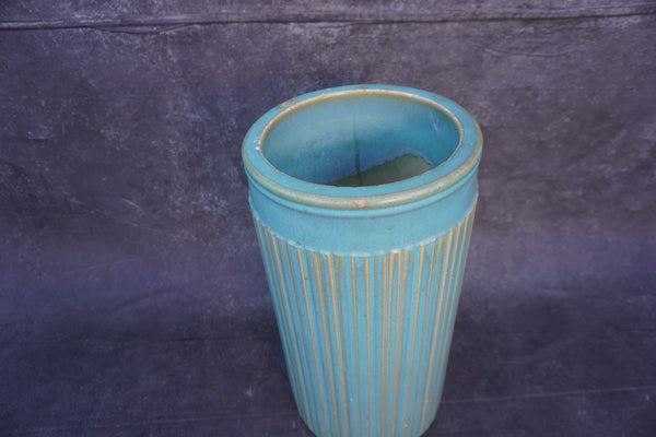 Original Gladding McBean Turquoise Sand Jar A3398