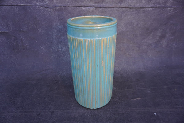 Original Gladding McBean Turquoise Sand Jar A3398