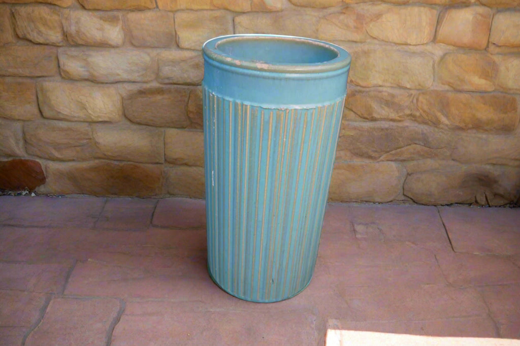 Original Gladding McBean Turquoise Sand Jar A3398