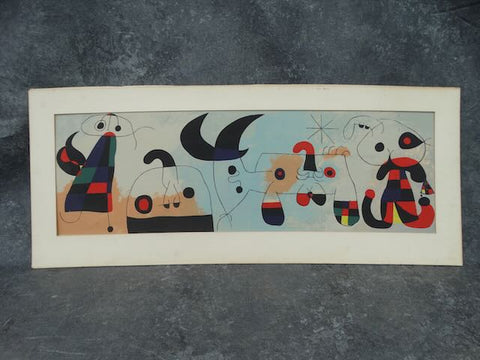 Abstract Screen Print in the style of Miro AP1748