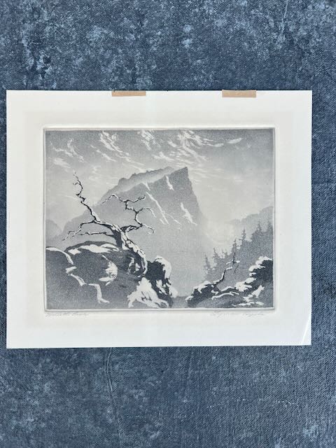 Lyman Byxbe - Hallet's Peak Etching AP1769