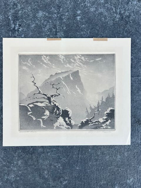 Lyman Byxbe - Hallet's Peak Etching AP1769