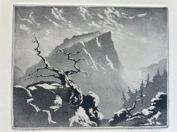Lyman Byxbe - Hallet's Peak Etching AP1769