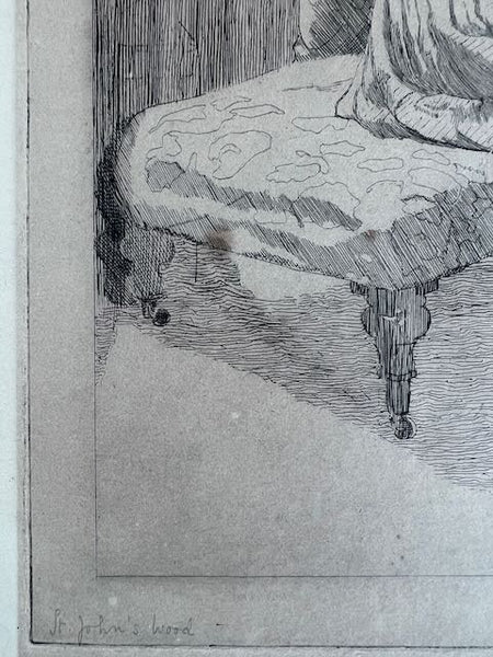 Sylvia Gosse (1881-1968) - Etching - St John's Wood 1910 AP1770