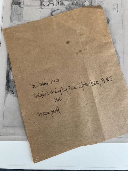 Sylvia Gosse (1881-1968) - Etching - St John's Wood 1910 AP1770