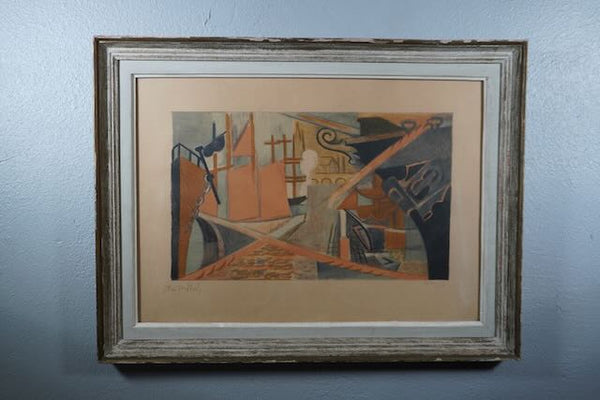 André Lhote -  Le Port: Harbor Scene Modernist Lithograph  AP1774