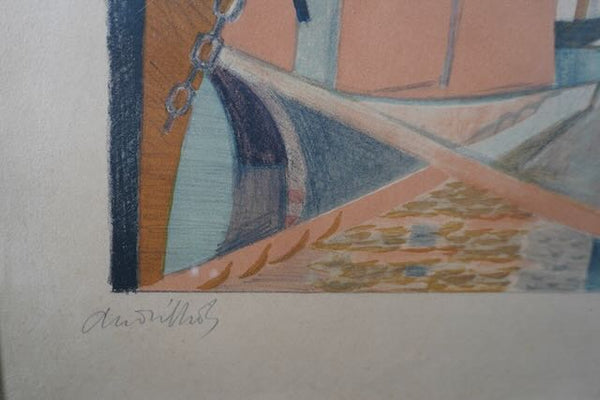 André Lhote -  Le Port: Harbor Scene Modernist Lithograph  AP1774