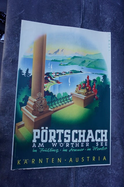 Ludwig Hohlwein - Original Austrian Travel Poster for Pörtschach am Worther See - 1930s AP1782