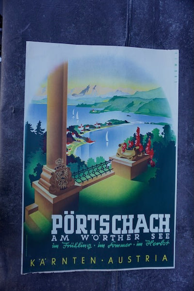 Ludwig Hohlwein - Original Austrian Travel Poster for Pörtschach am Worther See - 1930s AP1782