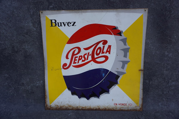 French Pepsi Sign 1950s AP1841