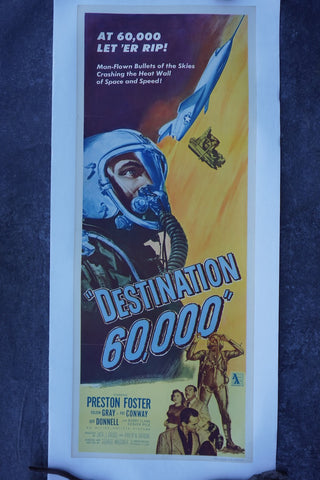 Destination 60,000 Movie Poster c.1957 AP1891