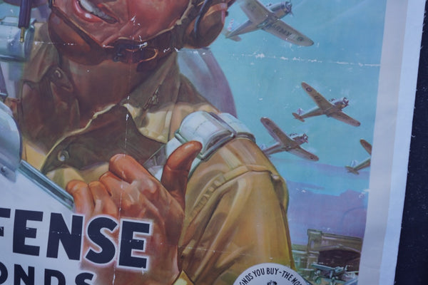 Defense Bonds Stamps - U.S. Army Poster c.WWII AP1894