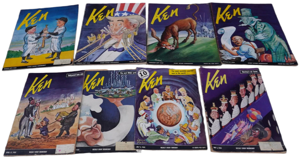 Ken Magazine 1939 8 Issues AP1922