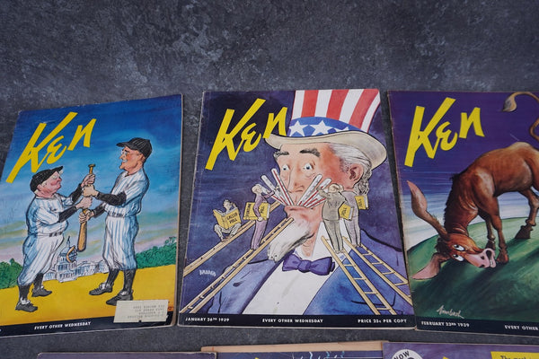 Ken Magazine 1939 8 Issues AP1922
