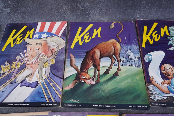 Ken Magazine 1939 8 Issues AP1922