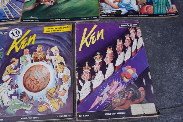 Ken Magazine 1939 8 Issues AP1922