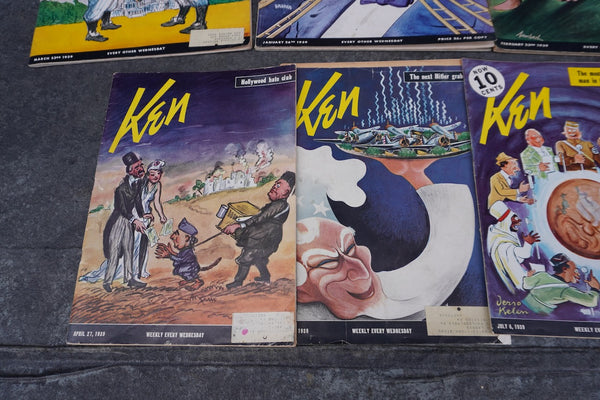Ken Magazine 1939 8 Issues AP1922