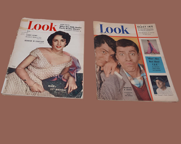 Look Magazine 2 issues 1949, 1952 AP1927