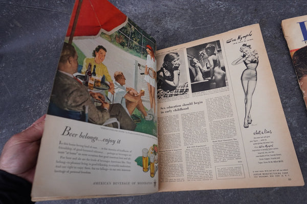 Look Magazine 2 issues 1949, 1952 AP1927