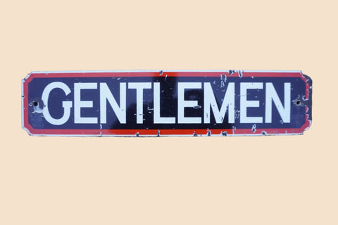 Signal Gas & Oil Gas Station Restroom Sign: Gentlemen AP1940
