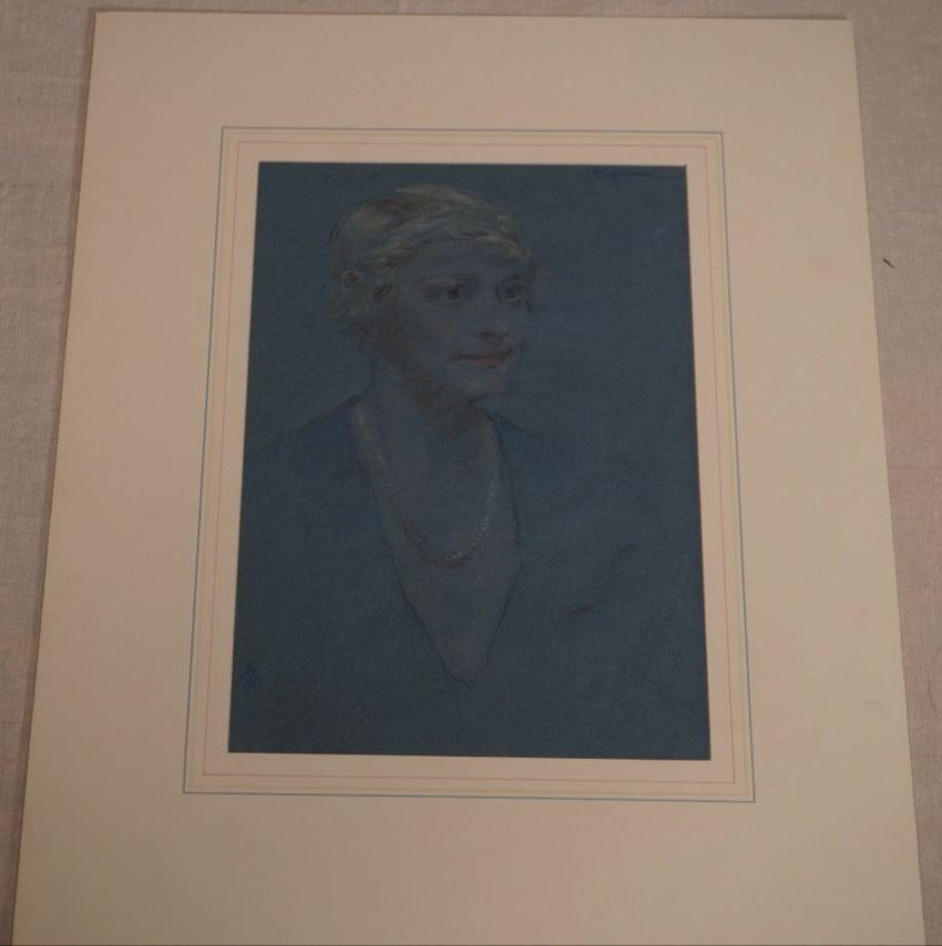 Female Portrait Illustration by Mignonne c.1935 AP1945