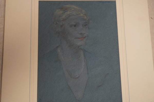 Female Portrait Illustration by Mignonne c.1935 AP1945
