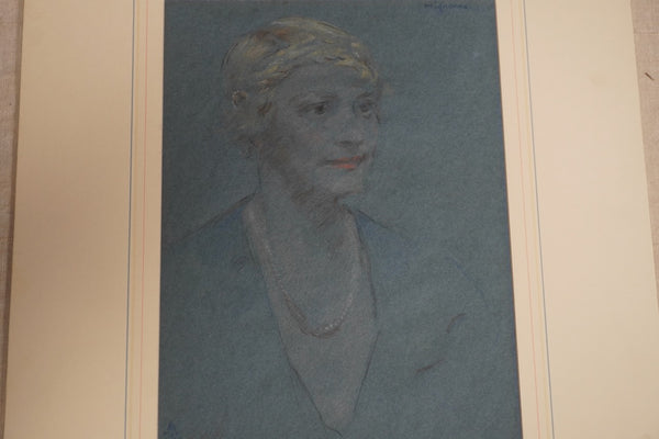 Female Portrait Illustration by Mignonne c.1935 AP1945