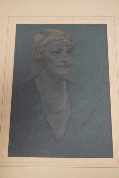 Female Portrait Illustration by Mignonne c.1935 AP1945