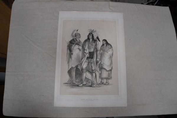 George Catlin - North American Indians  c 1844 - Lithograph AP1947