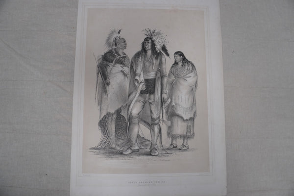 George Catlin - North American Indians  c 1844 - Lithograph AP1947