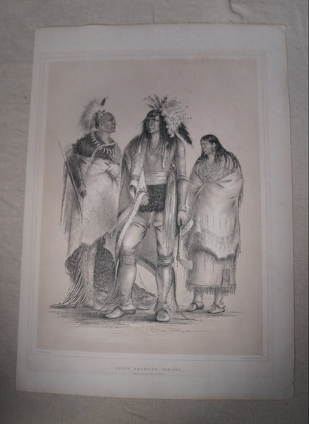 George Catlin - North American Indians  c 1844 - Lithograph AP1947